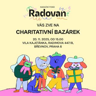 ✨ Přijďte si udělat radost a buďte také Radovan! ✨ Nadační fond Radovan vás srdečně zve na Charitativní bazárek, kde...
